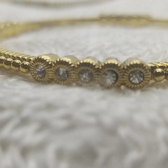 RJ Graziano Bracelets CN Two Gold Bangle Vintage - Picture 10 of 13